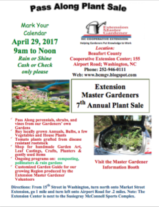 Cover photo for Beaufort County Extension Master Gardener Plant Sale Saturday 4/29, 9am-12pm