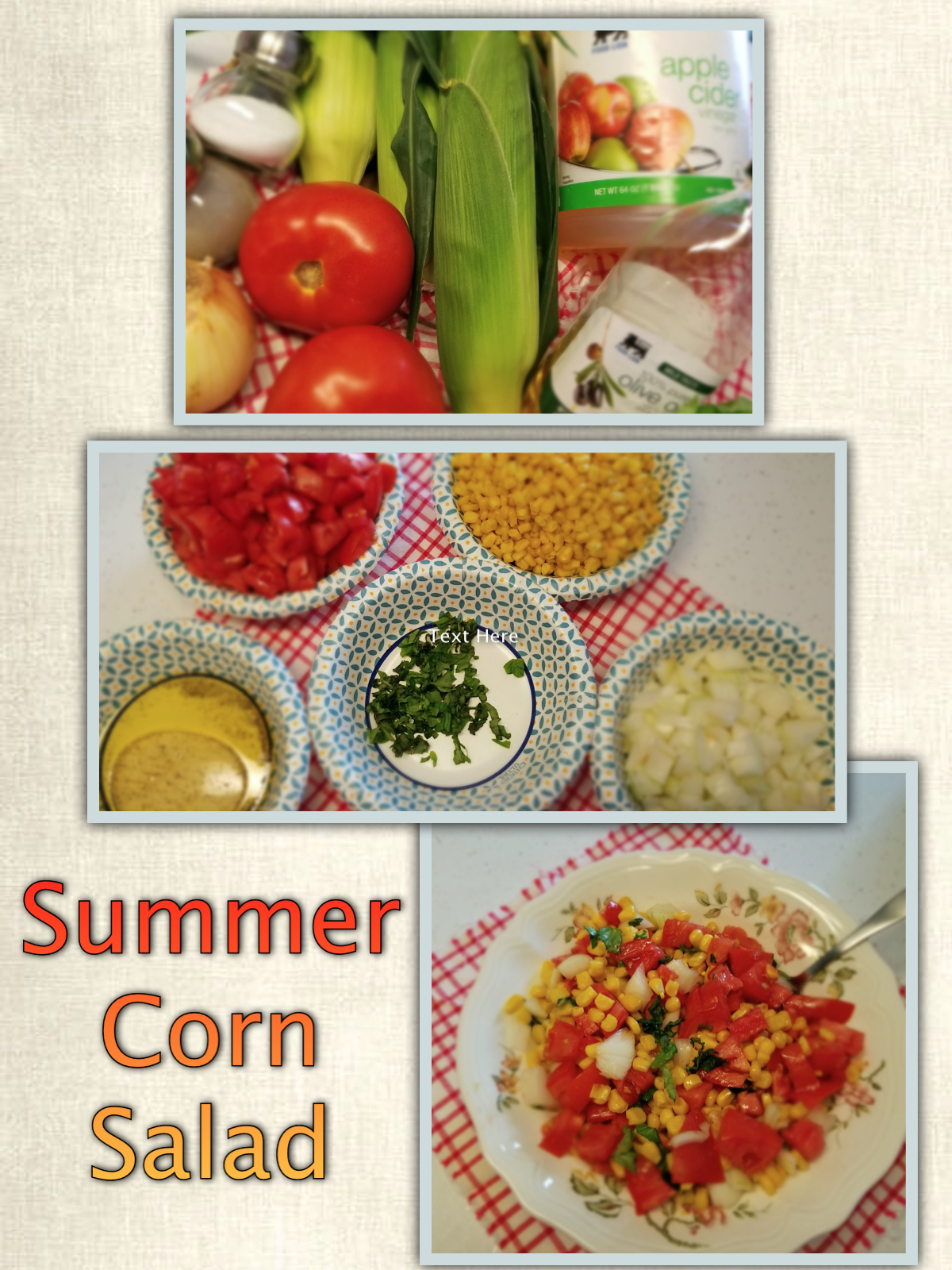 Summer corn salad