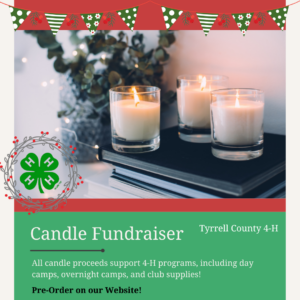 Cover photo for Tyrrell County 4-H Candle Sale!