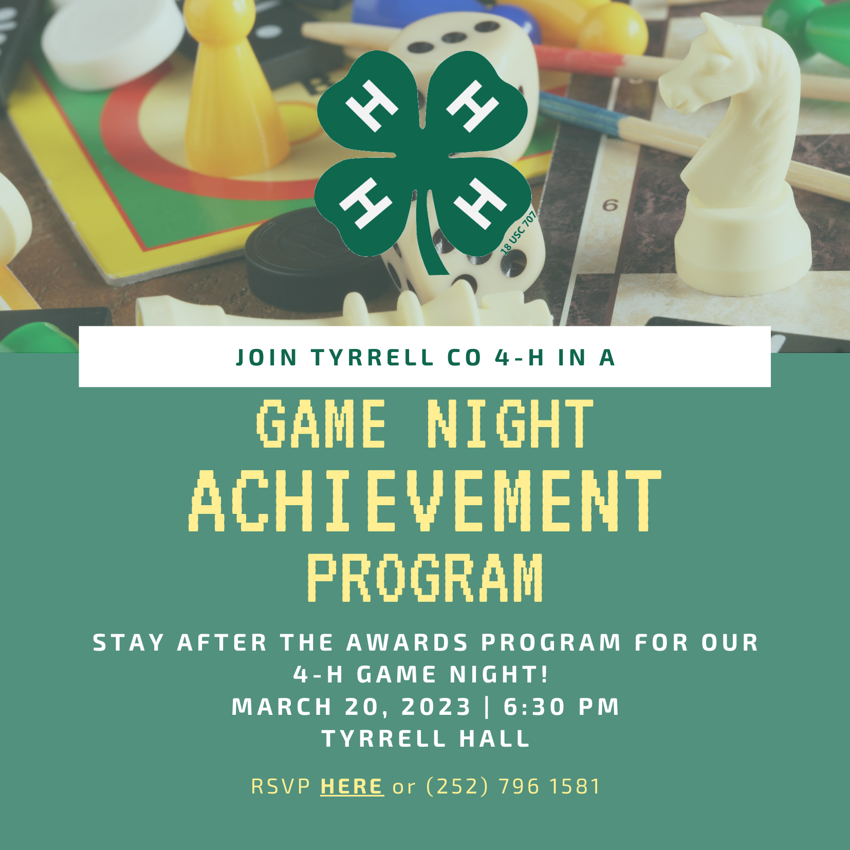 Tyrrell County 4-H Game Night & Achievement Program