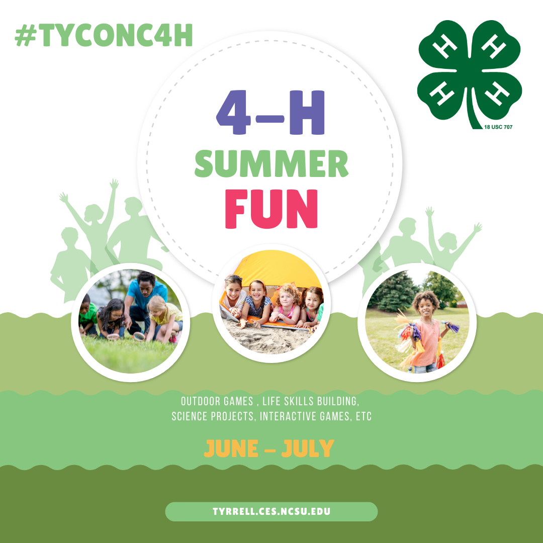 A flyer for TYCONC4H. June – July summer activities for kids. 