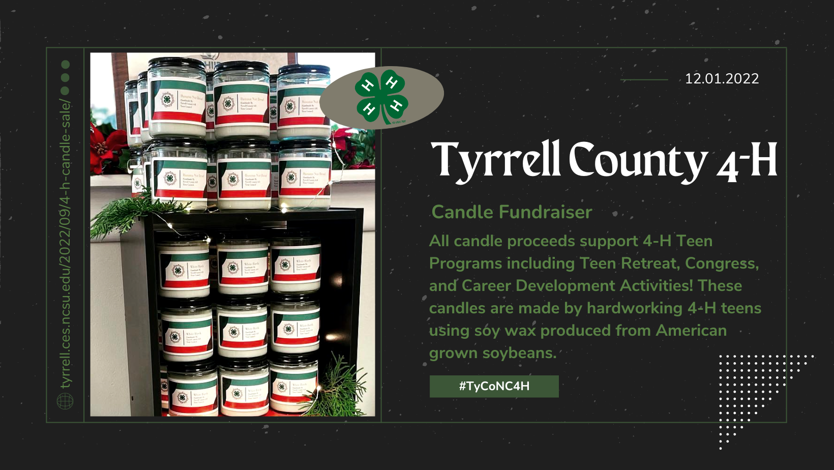 Tyrell County 4-H Candle Fundraiser