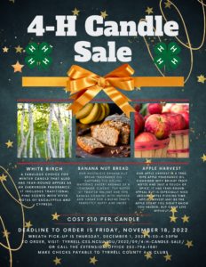 Cover photo for 4-H Candle Sale