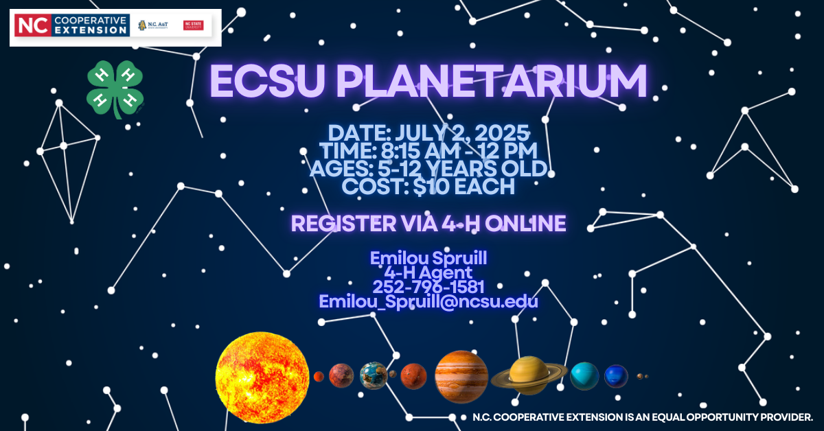 Flyer for ECSU Planetarium
