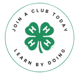 Picture of the 4-H Clover. Image reads, "Join a club today."